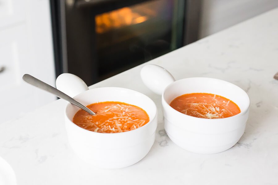 BAKED SWEET BELL PEPPER CREAM SOUP