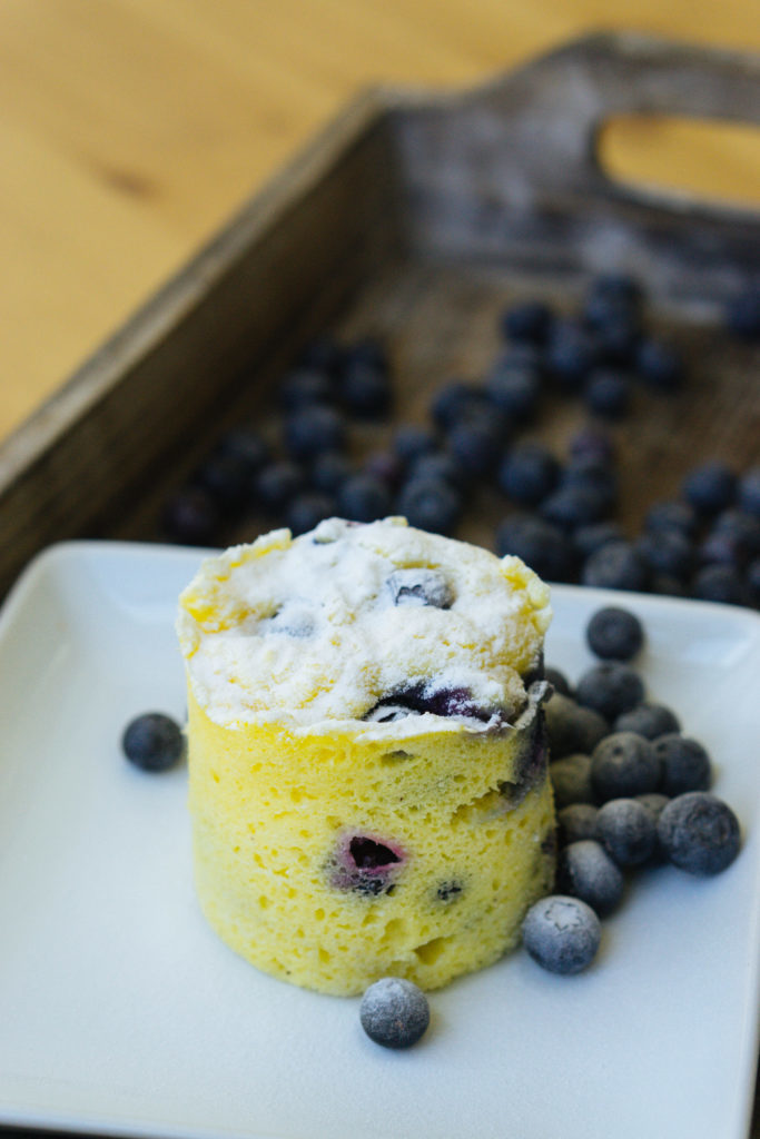 BLUEBERRY KETO MUFFIN IN A MUG