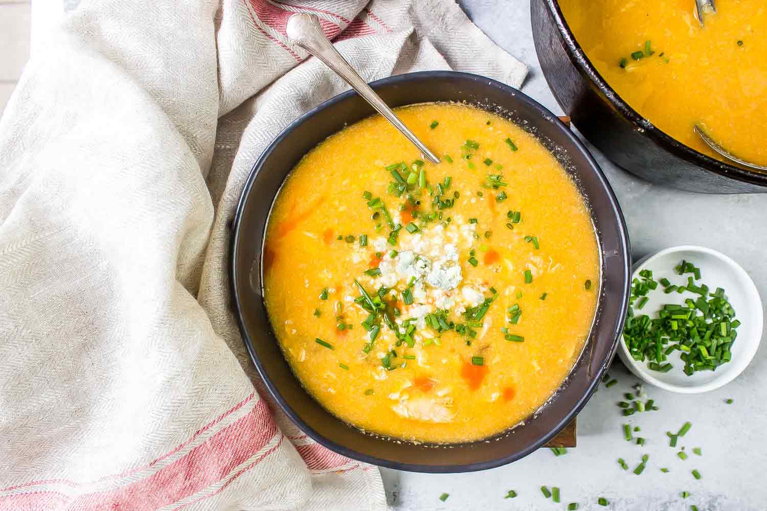 BUFFALO CHICKEN KETO SOUP RECIPE