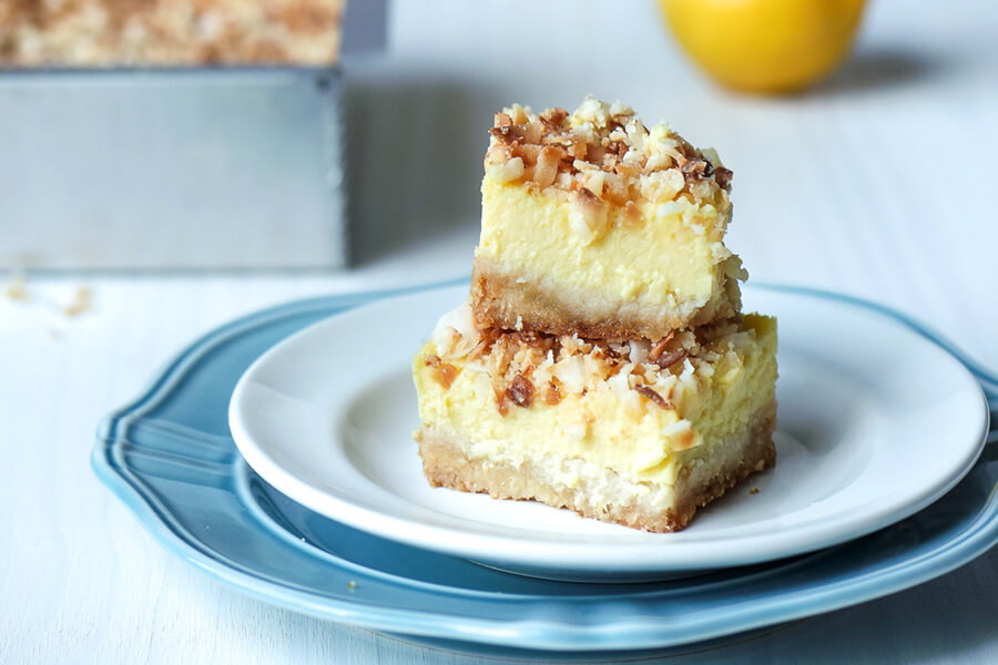 COCONUT AND LEMON SQUARES