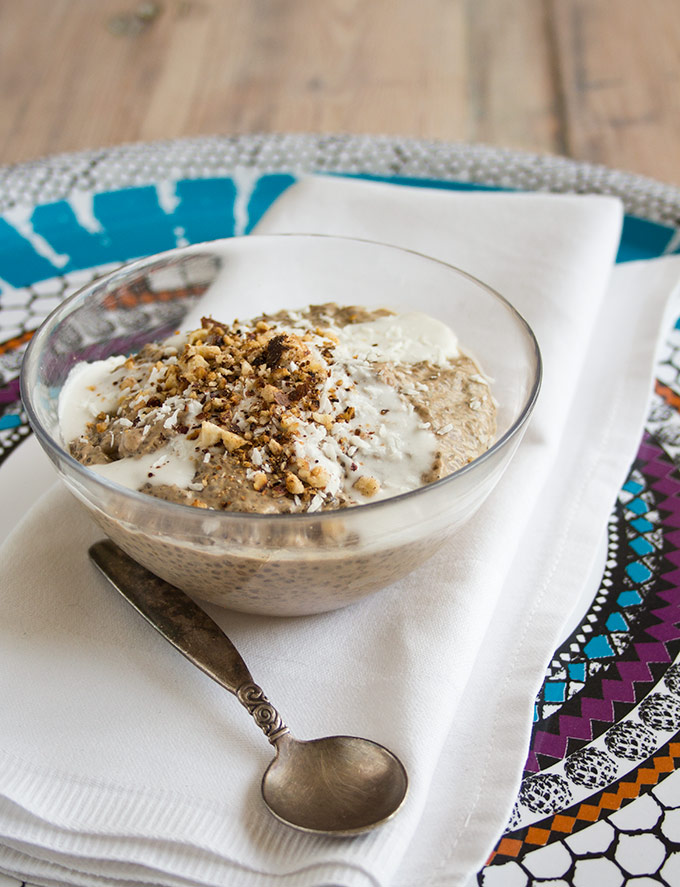 COFFEE PUDDING RECIPE WITH CHIA