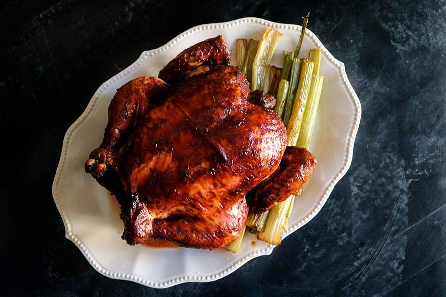 GLAZED CHICKEN WITH FIVE SPICES