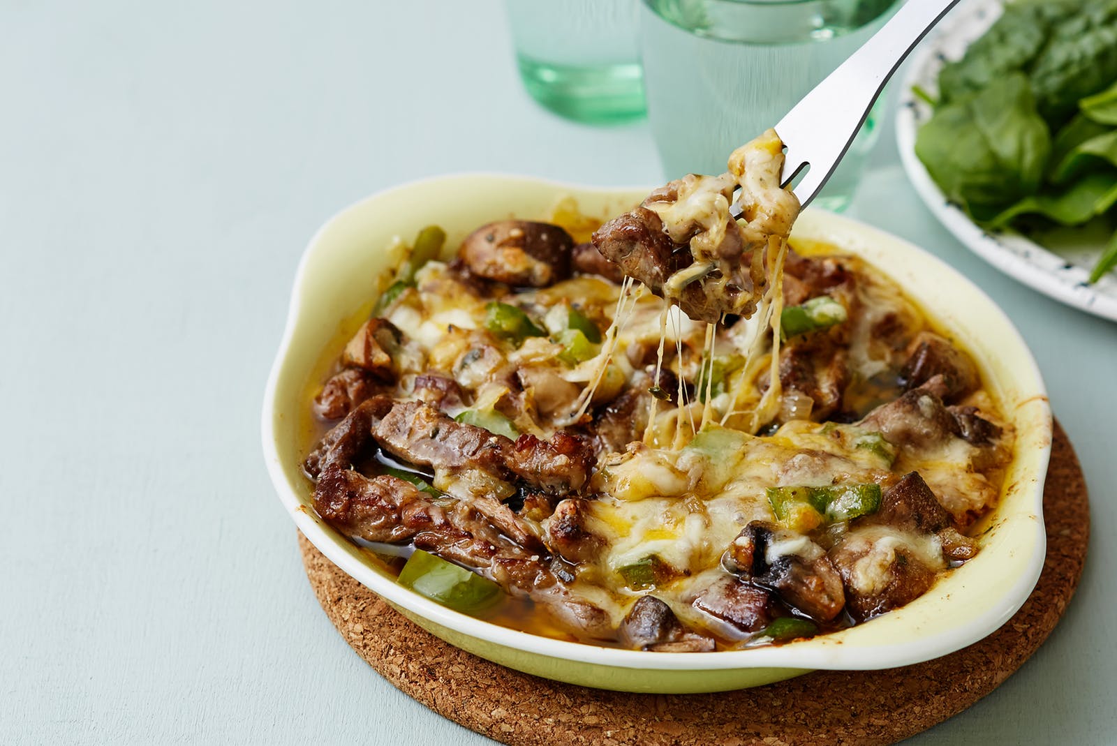 KETO CASSEROLE RECIPE WITH BEEF AND WILD MUSHROOMS