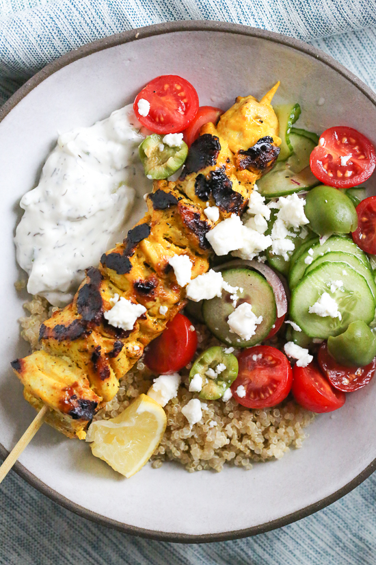 KETO CHICKEN SHISH KEBAB ZAJIKI