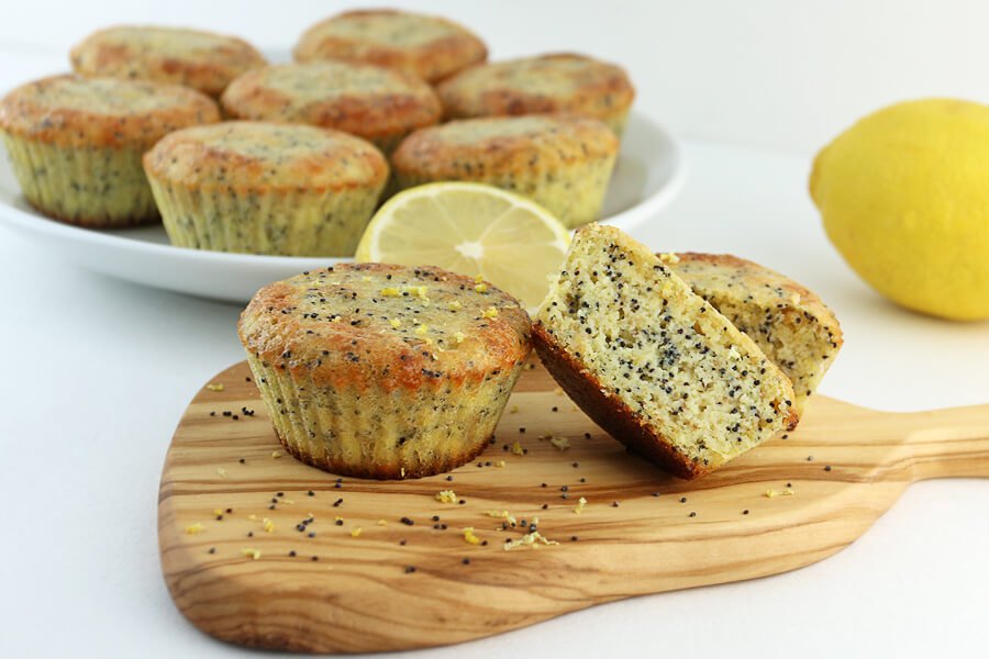 LEMON KETO MUFFINS WITH POPPY SEEDS