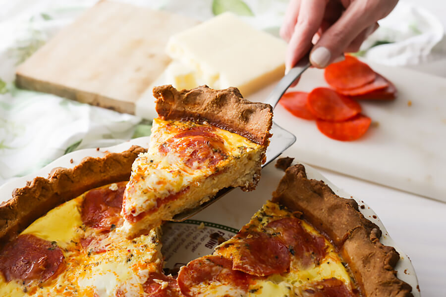 PIZZA WITH PEPPERONI FOR BREAKFAST