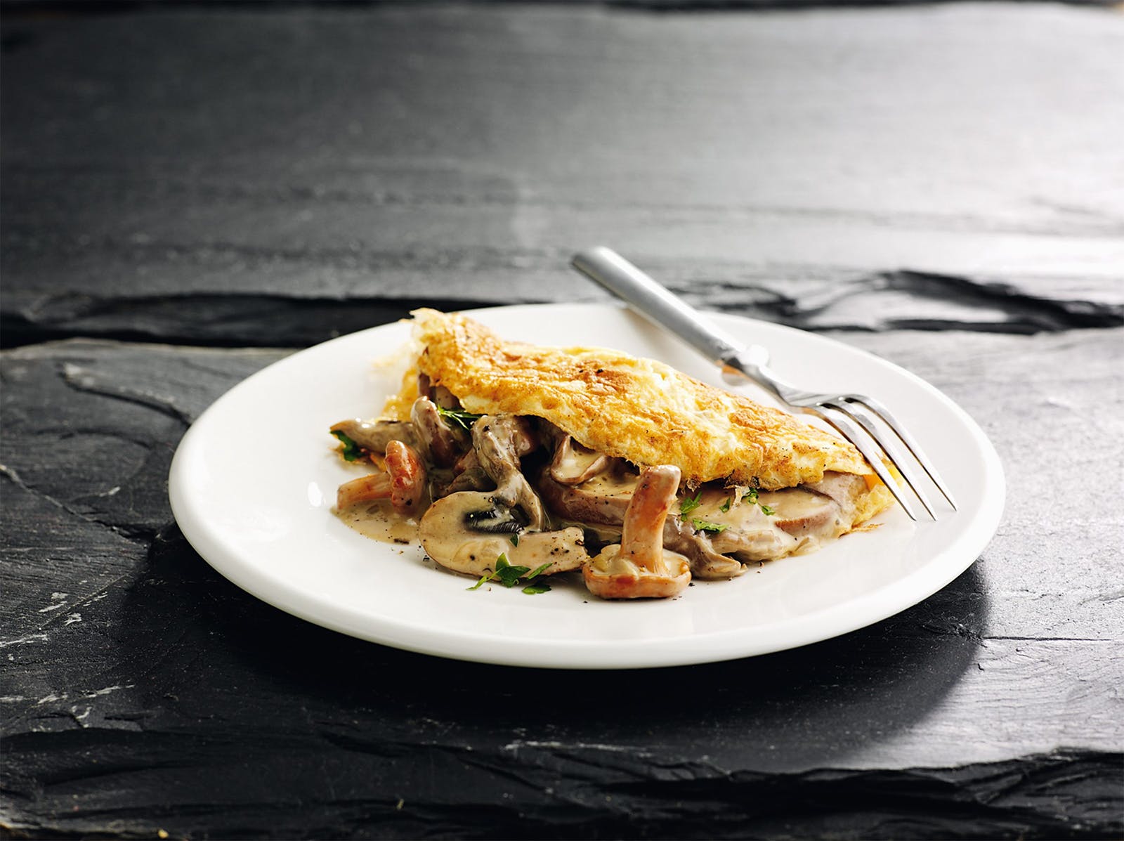 RECIPE FOR OMELET WITH MUSHROOMS