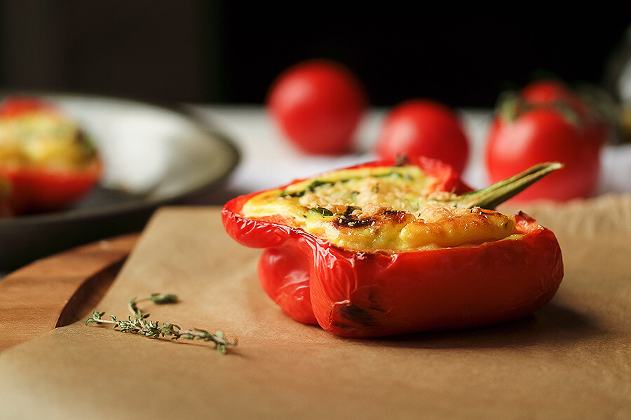 STUFFED PEPPERS THREE CHEESE