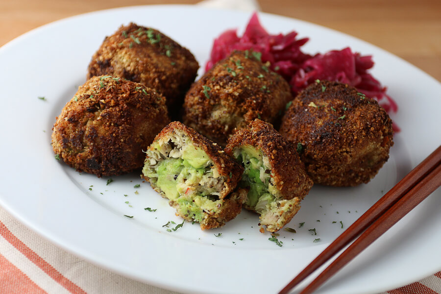 TUNA AND AVOCADO MEATBALLS