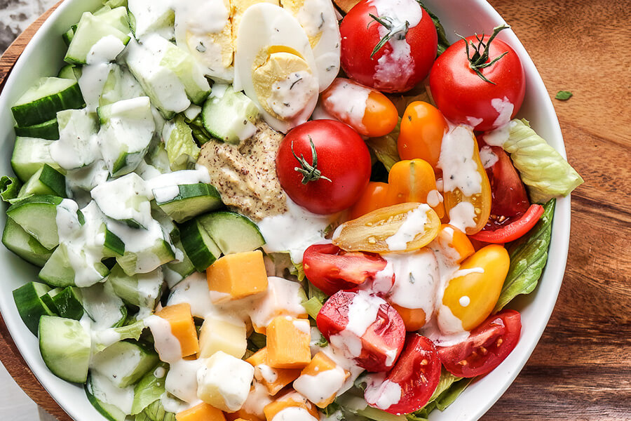 VEGETARIAN KETO CLAB SALAD